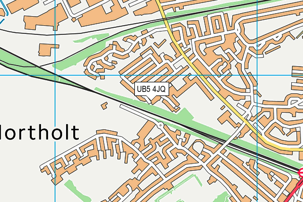 UB5 4JQ map - OS VectorMap District (Ordnance Survey) UB5 4JQ map - OS VectorMap District (Ordnance Survey)