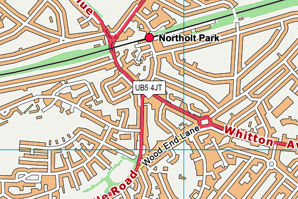 UB5 4JT map - OS VectorMap District (Ordnance Survey) UB5 4JT map - OS VectorMap District (Ordnance Survey)