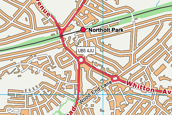 UB5 4JU map - OS VectorMap District (Ordnance Survey) UB5 4JU map - OS VectorMap District (Ordnance Survey)