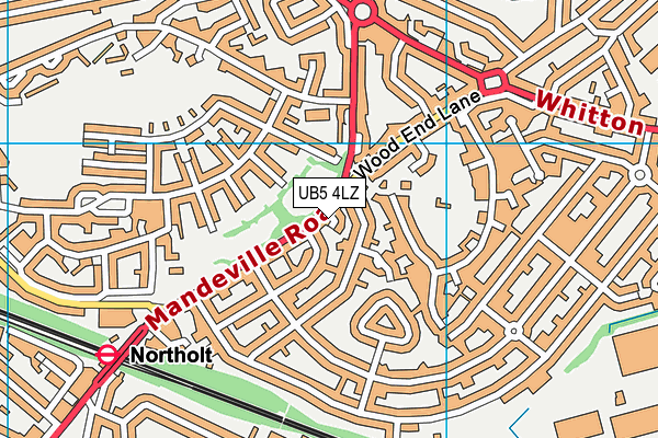 UB5 4LZ map - OS VectorMap District (Ordnance Survey) UB5 4LZ map - OS VectorMap District (Ordnance Survey)