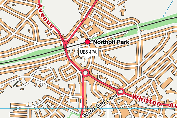 UB5 4PA map - OS VectorMap District (Ordnance Survey) UB5 4PA map - OS VectorMap District (Ordnance Survey)