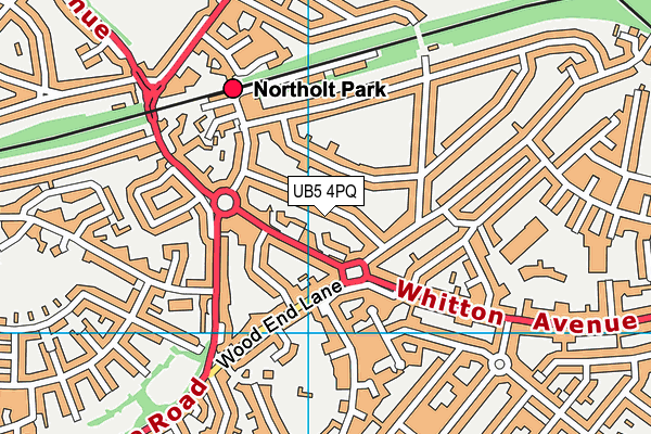UB5 4PQ map - OS VectorMap District (Ordnance Survey) UB5 4PQ map - OS VectorMap District (Ordnance Survey)
