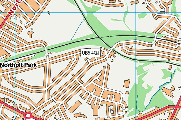 UB5 4QJ map - OS VectorMap District (Ordnance Survey) UB5 4QJ map - OS VectorMap District (Ordnance Survey)