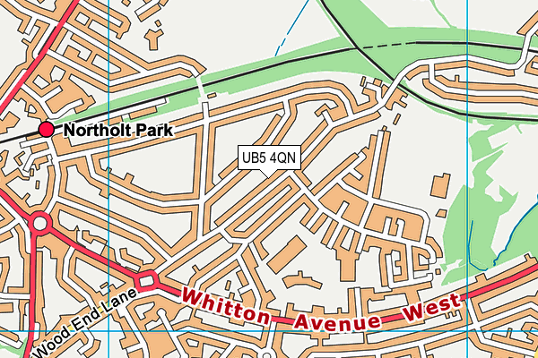 UB5 4QN map - OS VectorMap District (Ordnance Survey) UB5 4QN map - OS VectorMap District (Ordnance Survey)