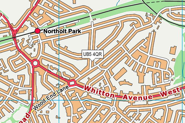 UB5 4QR map - OS VectorMap District (Ordnance Survey) UB5 4QR map - OS VectorMap District (Ordnance Survey)