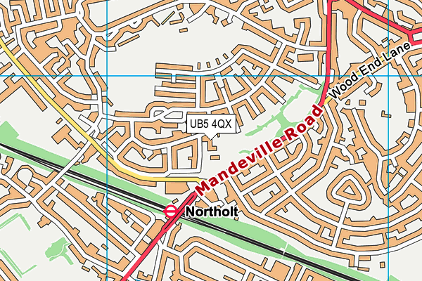 UB5 4QX map - OS VectorMap District (Ordnance Survey) UB5 4QX map - OS VectorMap District (Ordnance Survey)