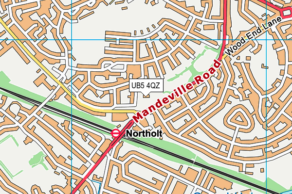 UB5 4QZ map - OS VectorMap District (Ordnance Survey) UB5 4QZ map - OS VectorMap District (Ordnance Survey)