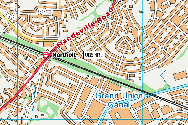 UB5 4RL map - OS VectorMap District (Ordnance Survey) UB5 4RL map - OS VectorMap District (Ordnance Survey)