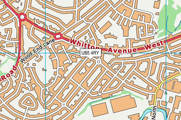 UB5 4RY map - OS VectorMap District (Ordnance Survey) UB5 4RY map - OS VectorMap District (Ordnance Survey)