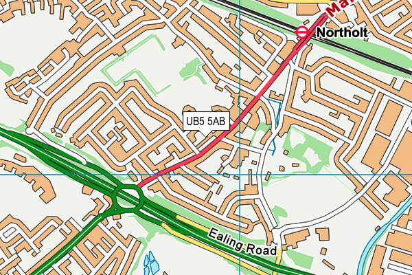 UB5 5AB map - OS VectorMap District (Ordnance Survey) UB5 5AB map - OS VectorMap District (Ordnance Survey)