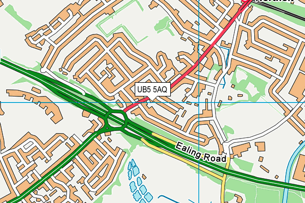 UB5 5AQ map - OS VectorMap District (Ordnance Survey) UB5 5AQ map - OS VectorMap District (Ordnance Survey)