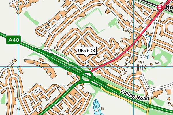 UB5 5DB map - OS VectorMap District (Ordnance Survey) UB5 5DB map - OS VectorMap District (Ordnance Survey)