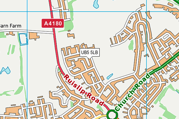 UB5 5LB map - OS VectorMap District (Ordnance Survey) UB5 5LB map - OS VectorMap District (Ordnance Survey)