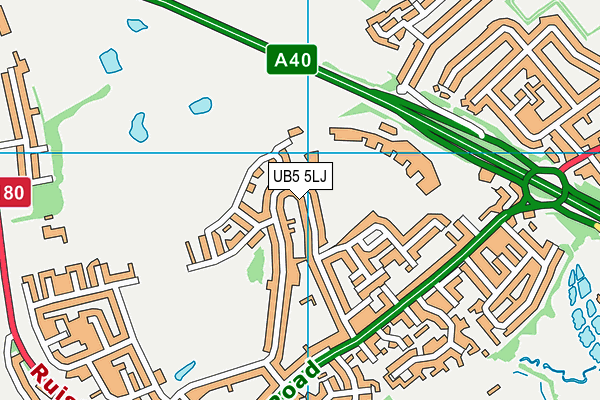 UB5 5LJ map - OS VectorMap District (Ordnance Survey) UB5 5LJ map - OS VectorMap District (Ordnance Survey)