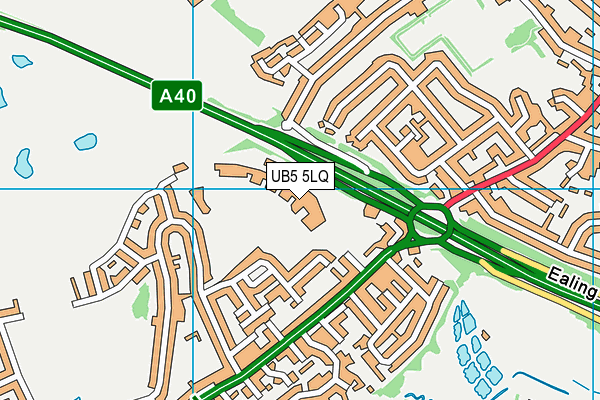 UB5 5LQ map - OS VectorMap District (Ordnance Survey)