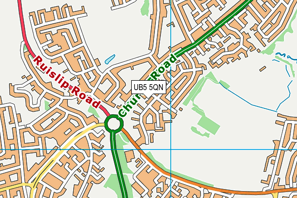 UB5 5QN map - OS VectorMap District (Ordnance Survey) UB5 5QN map - OS VectorMap District (Ordnance Survey)