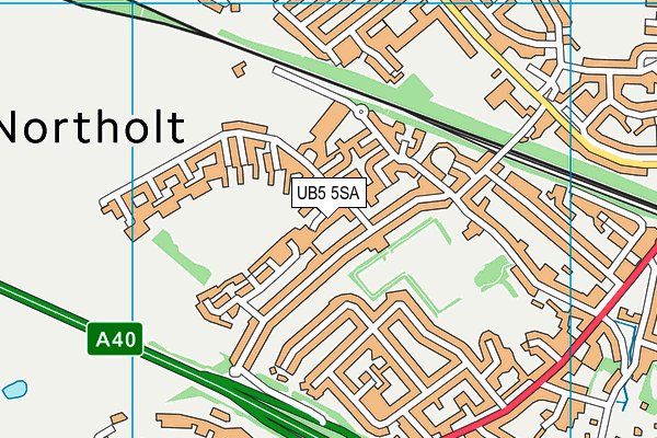 UB5 5SA map - OS VectorMap District (Ordnance Survey) UB5 5SA map - OS VectorMap District (Ordnance Survey)