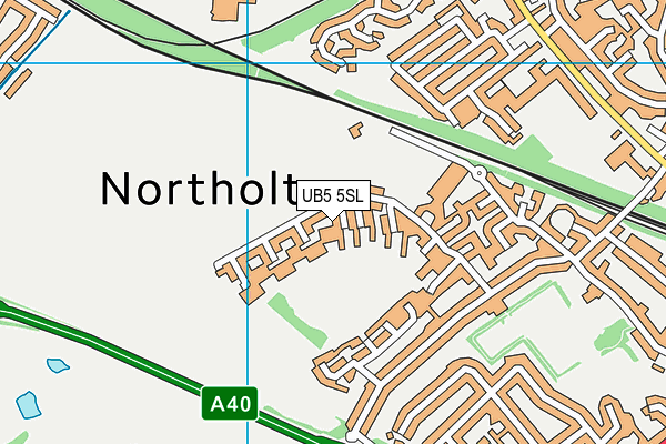 UB5 5SL map - OS VectorMap District (Ordnance Survey) UB5 5SL map - OS VectorMap District (Ordnance Survey)