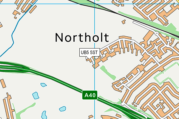 UB5 5ST map - OS VectorMap District (Ordnance Survey) UB5 5ST map - OS VectorMap District (Ordnance Survey)