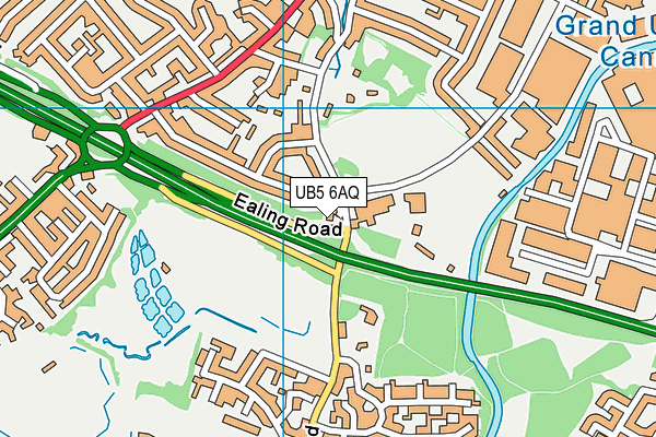 UB5 6AQ map - OS VectorMap District (Ordnance Survey) UB5 6AQ map - OS VectorMap District (Ordnance Survey)