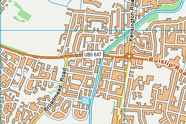 UB5 6AT map - OS VectorMap District (Ordnance Survey) UB5 6AT map - OS VectorMap District (Ordnance Survey)