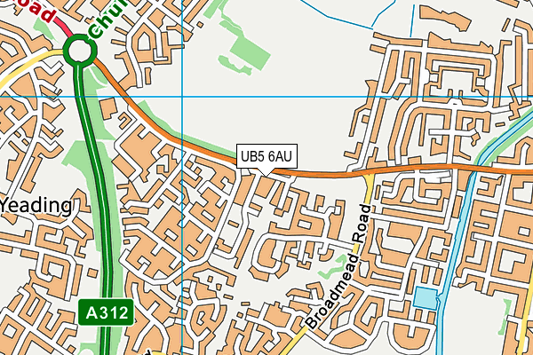UB5 6AU map - OS VectorMap District (Ordnance Survey) UB5 6AU map - OS VectorMap District (Ordnance Survey)