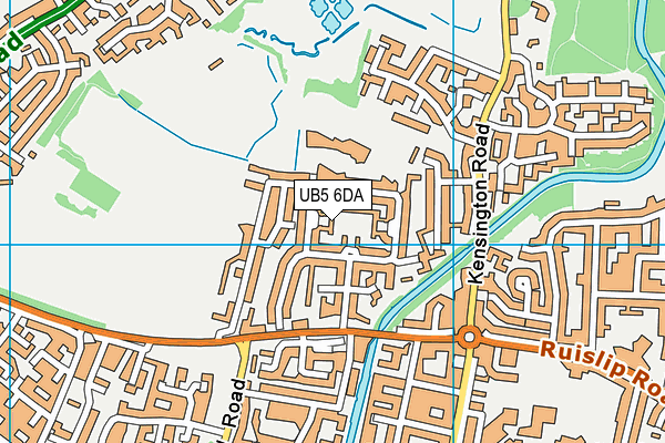 UB5 6DA map - OS VectorMap District (Ordnance Survey) UB5 6DA map - OS VectorMap District (Ordnance Survey)