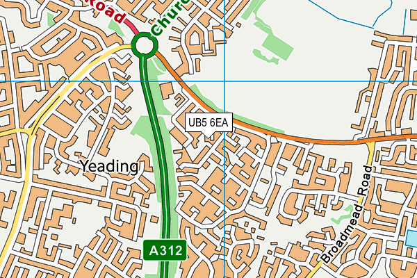 UB5 6EA map - OS VectorMap District (Ordnance Survey) UB5 6EA map - OS VectorMap District (Ordnance Survey)
