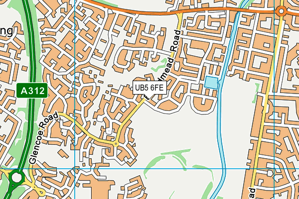 UB5 6FE map - OS VectorMap District (Ordnance Survey) UB5 6FE map - OS VectorMap District (Ordnance Survey)