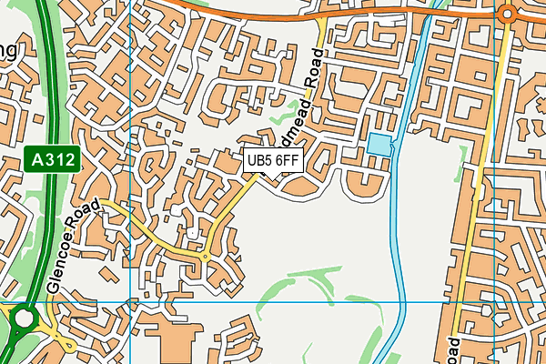 UB5 6FF map - OS VectorMap District (Ordnance Survey) UB5 6FF map - OS VectorMap District (Ordnance Survey)