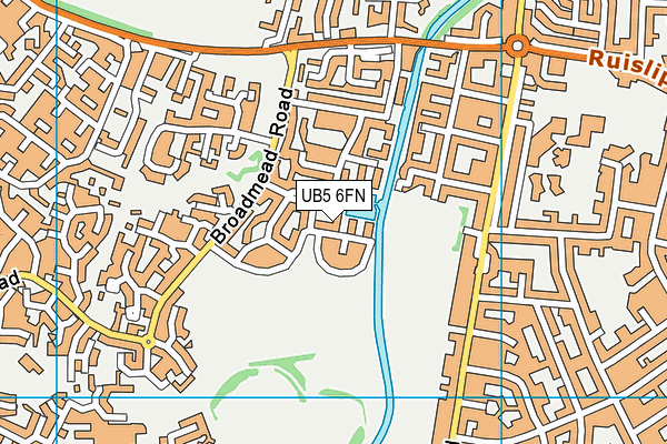 UB5 6FN map - OS VectorMap District (Ordnance Survey) UB5 6FN map - OS VectorMap District (Ordnance Survey)