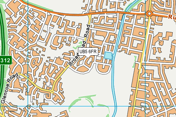 UB5 6FR map - OS VectorMap District (Ordnance Survey) UB5 6FR map - OS VectorMap District (Ordnance Survey)