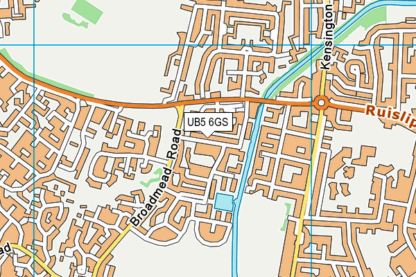 UB5 6GS map - OS VectorMap District (Ordnance Survey) UB5 6GS map - OS VectorMap District (Ordnance Survey)