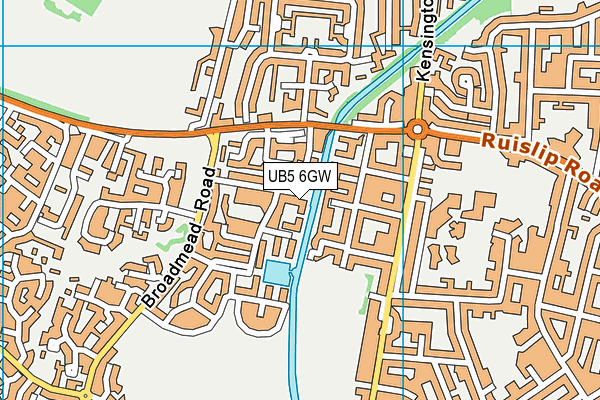 UB5 6GW map - OS VectorMap District (Ordnance Survey) UB5 6GW map - OS VectorMap District (Ordnance Survey)