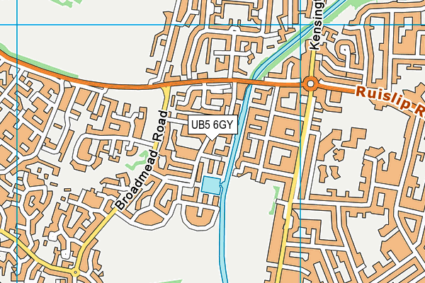 UB5 6GY map - OS VectorMap District (Ordnance Survey) UB5 6GY map - OS VectorMap District (Ordnance Survey)