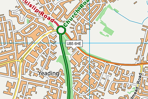 UB5 6HE map - OS VectorMap District (Ordnance Survey) UB5 6HE map - OS VectorMap District (Ordnance Survey)