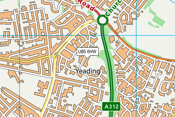 UB5 6HW map - OS VectorMap District (Ordnance Survey) UB5 6HW map - OS VectorMap District (Ordnance Survey)