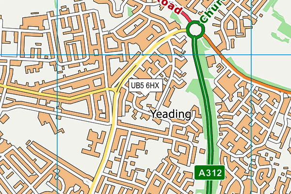 UB5 6HX map - OS VectorMap District (Ordnance Survey) UB5 6HX map - OS VectorMap District (Ordnance Survey)