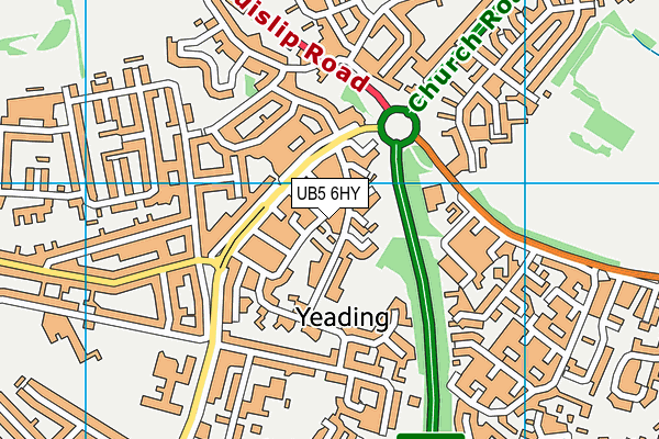 UB5 6HY map - OS VectorMap District (Ordnance Survey) UB5 6HY map - OS VectorMap District (Ordnance Survey)