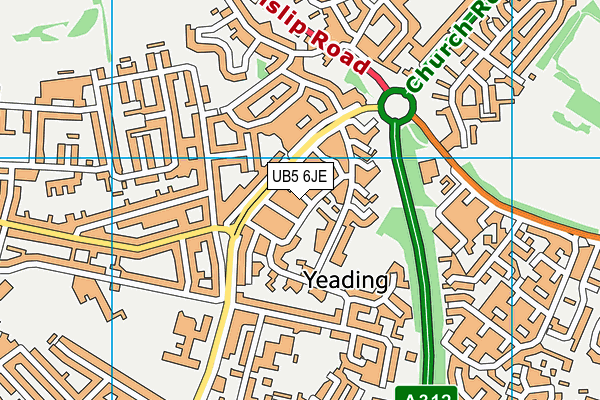 UB5 6JE map - OS VectorMap District (Ordnance Survey) UB5 6JE map - OS VectorMap District (Ordnance Survey)