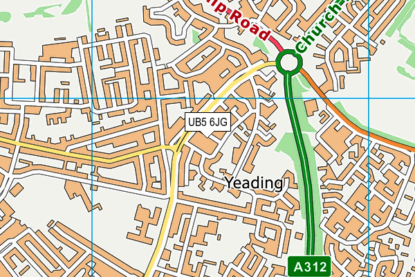 UB5 6JG map - OS VectorMap District (Ordnance Survey) UB5 6JG map - OS VectorMap District (Ordnance Survey)