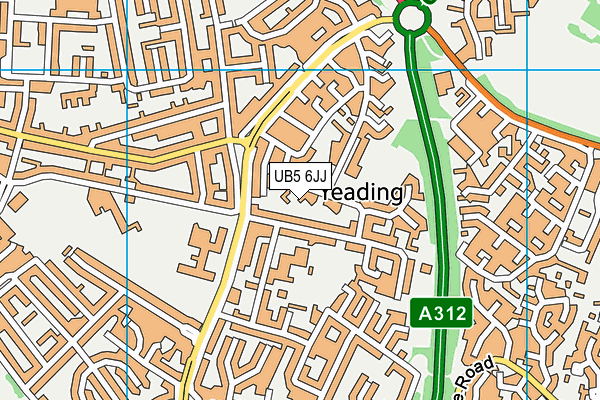 UB5 6JJ map - OS VectorMap District (Ordnance Survey) UB5 6JJ map - OS VectorMap District (Ordnance Survey)