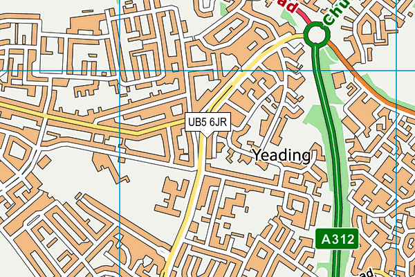 UB5 6JR map - OS VectorMap District (Ordnance Survey) UB5 6JR map - OS VectorMap District (Ordnance Survey)