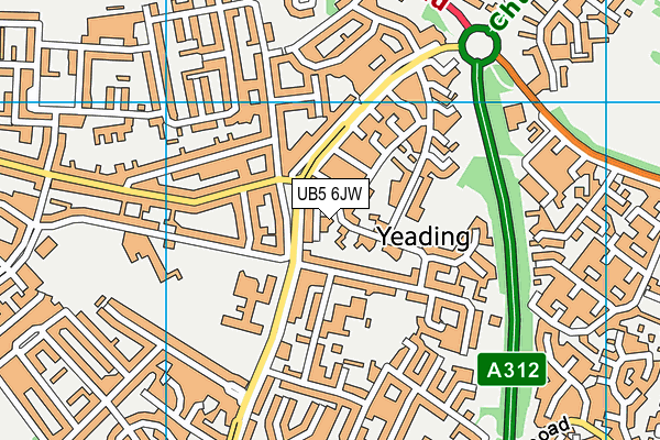 UB5 6JW map - OS VectorMap District (Ordnance Survey) UB5 6JW map - OS VectorMap District (Ordnance Survey)