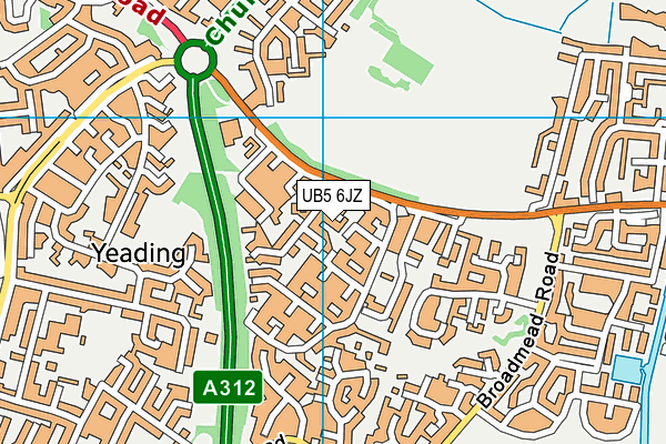 UB5 6JZ map - OS VectorMap District (Ordnance Survey) UB5 6JZ map - OS VectorMap District (Ordnance Survey)