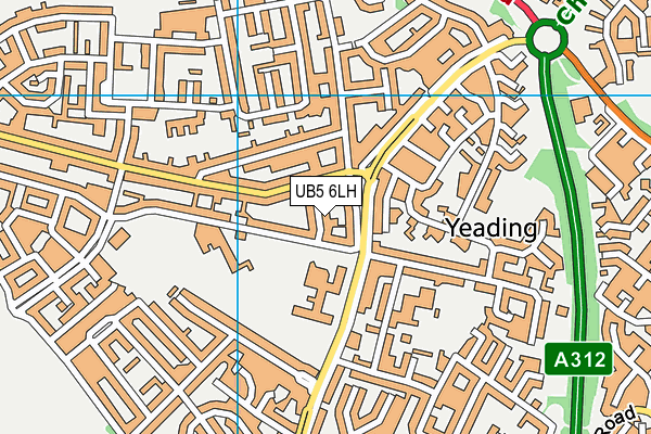 UB5 6LH map - OS VectorMap District (Ordnance Survey) UB5 6LH map - OS VectorMap District (Ordnance Survey)
