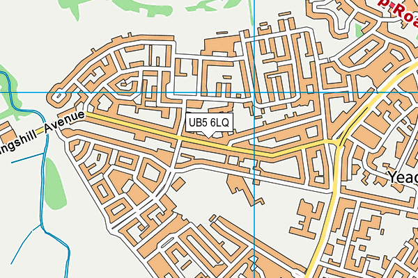 UB5 6LQ map - OS VectorMap District (Ordnance Survey) UB5 6LQ map - OS VectorMap District (Ordnance Survey)