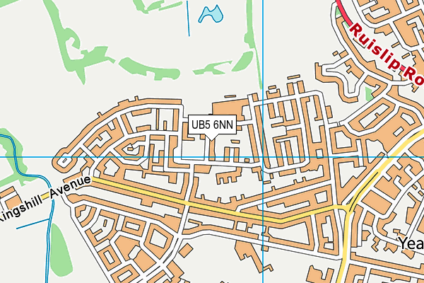 UB5 6NN map - OS VectorMap District (Ordnance Survey)