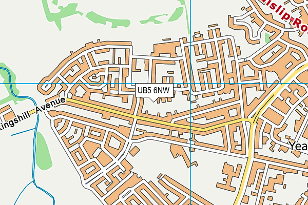 UB5 6NW map - OS VectorMap District (Ordnance Survey) UB5 6NW map - OS VectorMap District (Ordnance Survey)