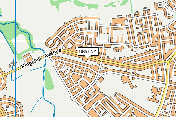 UB5 6NY map - OS VectorMap District (Ordnance Survey) UB5 6NY map - OS VectorMap District (Ordnance Survey)